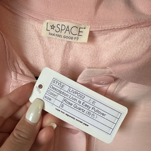 L*space Livin’ is Easy Pulliver in Rose Quartz Sz. S - Picture 6 of 7